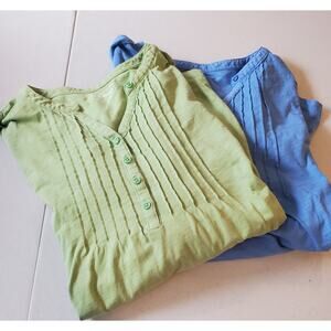 L.L. Bean Womens Cotton Shirt Bundle Size 2X Utility Casual Practical Preppy